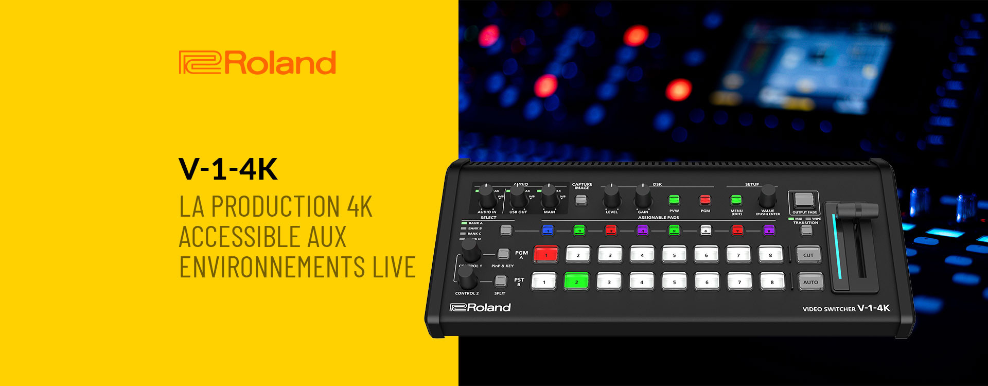 Roland V-1-4K : la production 4K accessible aux environnements live