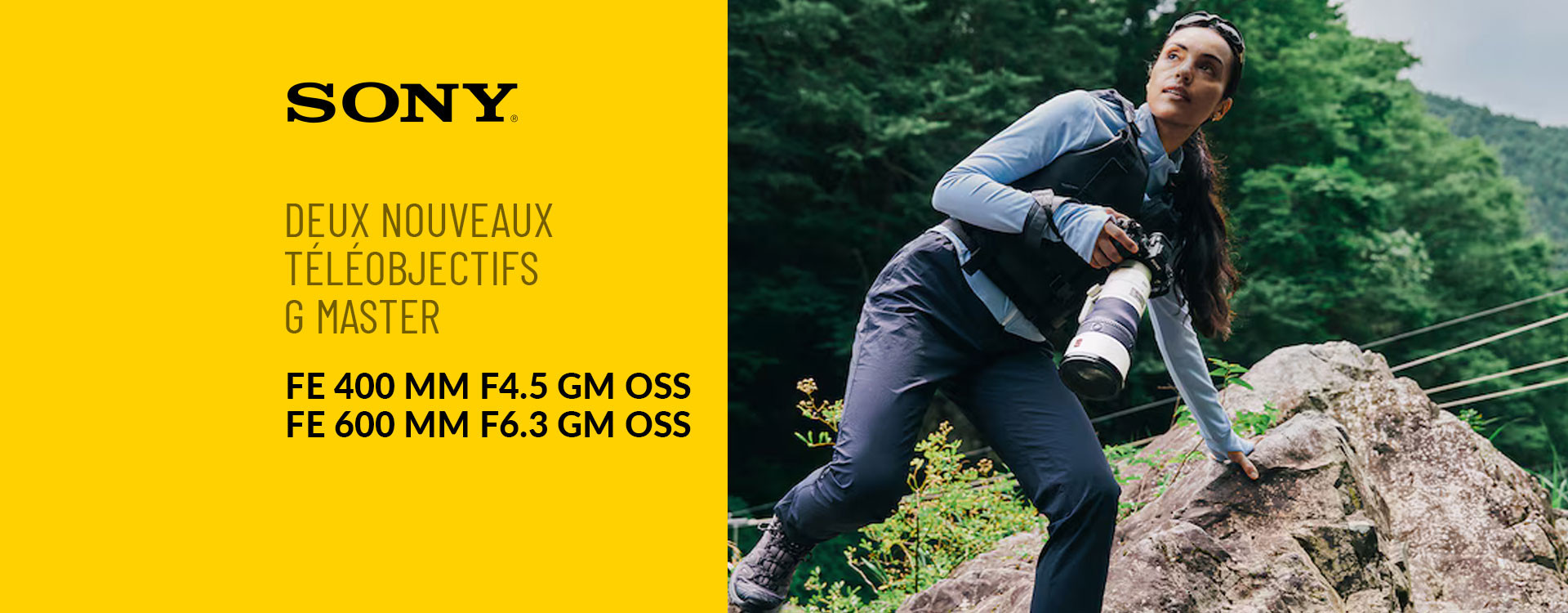 Sony FE 600mm F6.3 GM OSS et FE 400mm F4.5 GM OSS : deux nouveaux super téléobjectifs G Master sous la barre du kilo