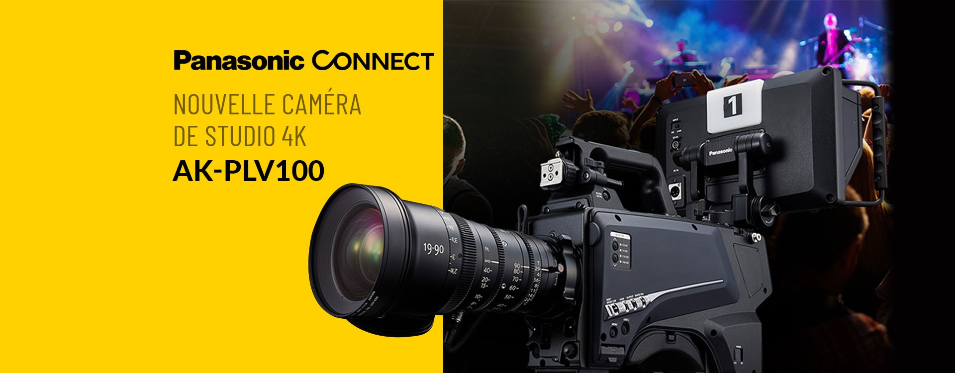 Nouvelle caméra de studio Panasonic 4K AK PLV100