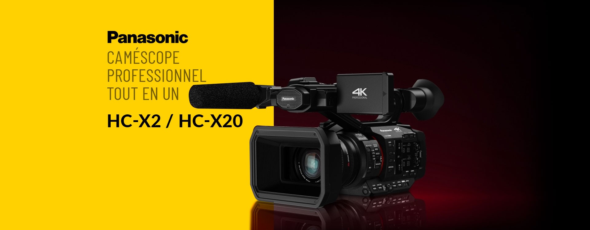 Panasonic HC-X2 / HC-X20 caméscope professionnel tout en un